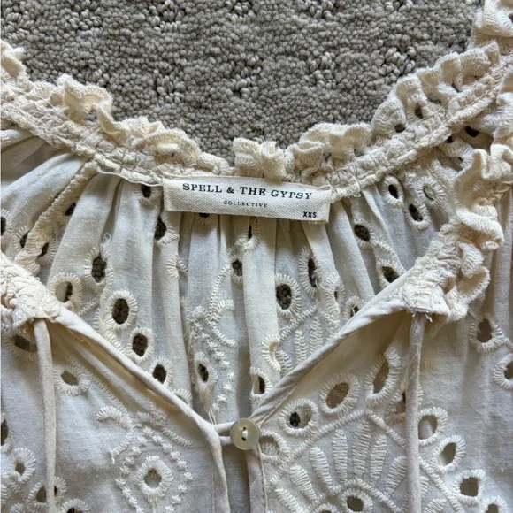 Spell & The Gypsy Collective Fairytale Anglaise Gown Midi Dress - Picture 7 of 8